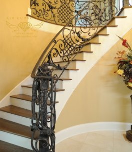 cầu thang sắt mỹ thuật 