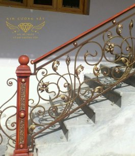 cầu thang sắt mỹ thuật 