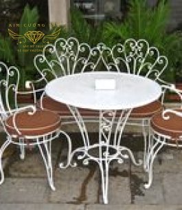 bộ bàn ghế sắt mỹ thuật